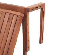 Stolik balkonowy UDINE 70 cm 69 cm Drewno akacjowe Brązowy