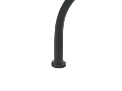 Stolik bistro ADRANO 60 cm 60 cm Efekt lastryko Metal Czarny