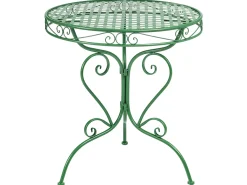 Stolik bistro ALBINIA 70 cm 70 cm Metal Zielony