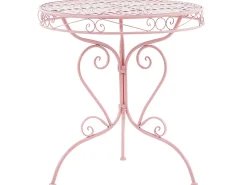 Stolik bistro ALBINIA 70 cm 70 cm Metal Różowy