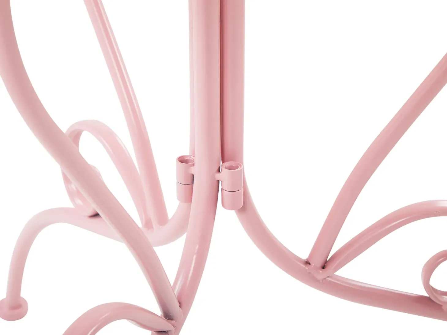 Stolik bistro ALBINIA 70 cm 70 cm Metal Różowy