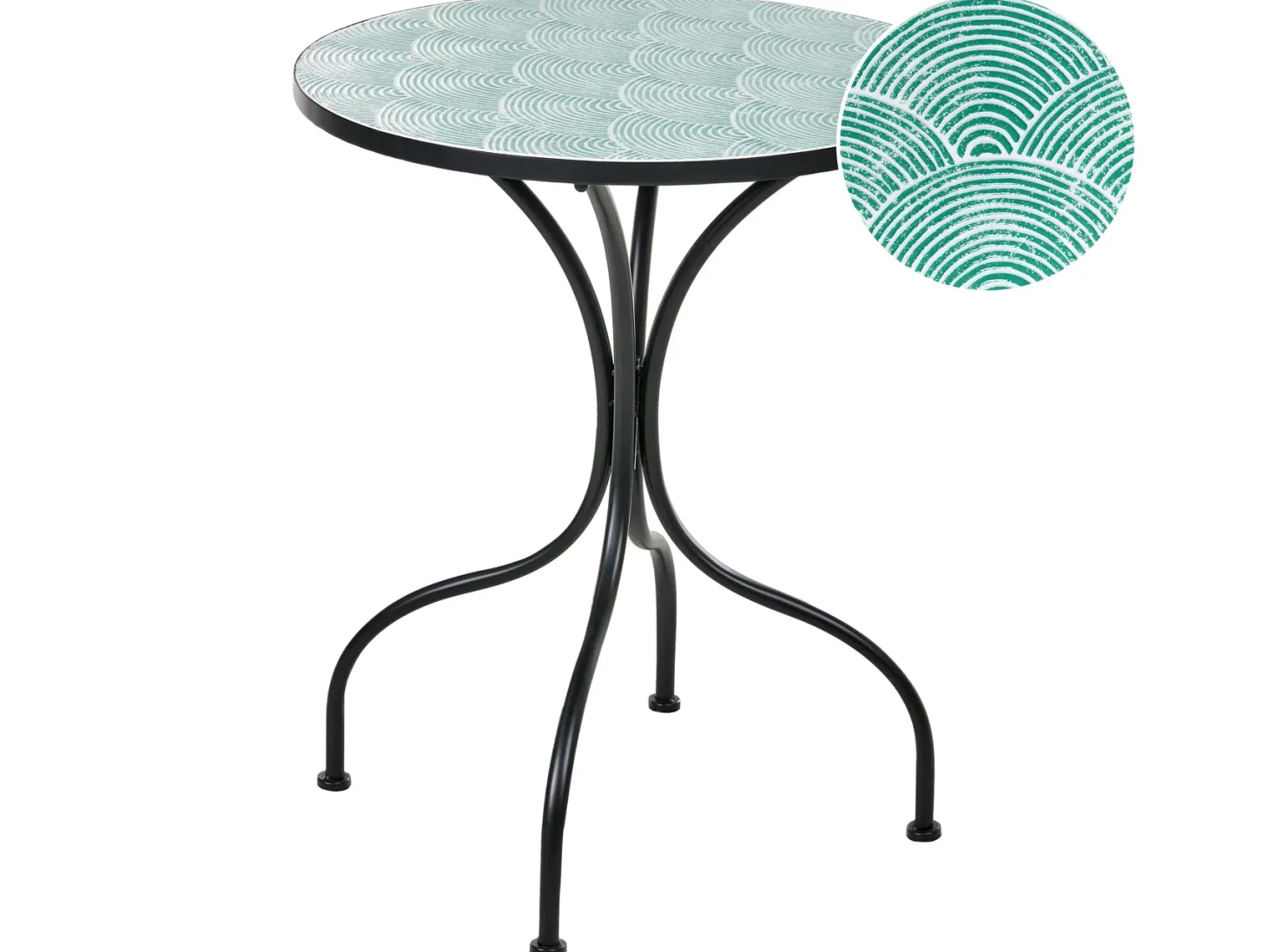 Stolik bistro ANAPO 60 cm 60 cm Metal Czarny