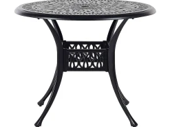 Stolik bistro ANCONA 90 cm 90 cm Metal Czarny