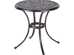 Stolik bistro ANDALO 68 cm 68 cm Metal Brązowy