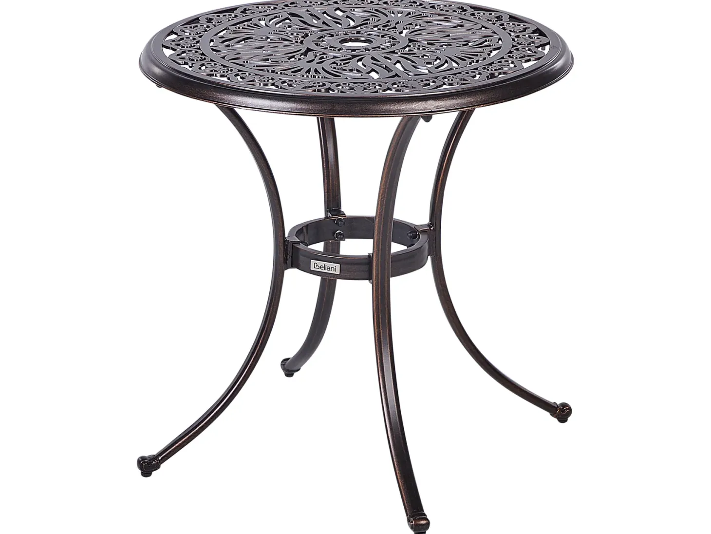 Stolik bistro ANDALO 68 cm 68 cm Metal Brązowy