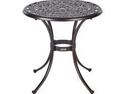 Stolik bistro ANDALO 68 cm 68 cm Metal Brązowy