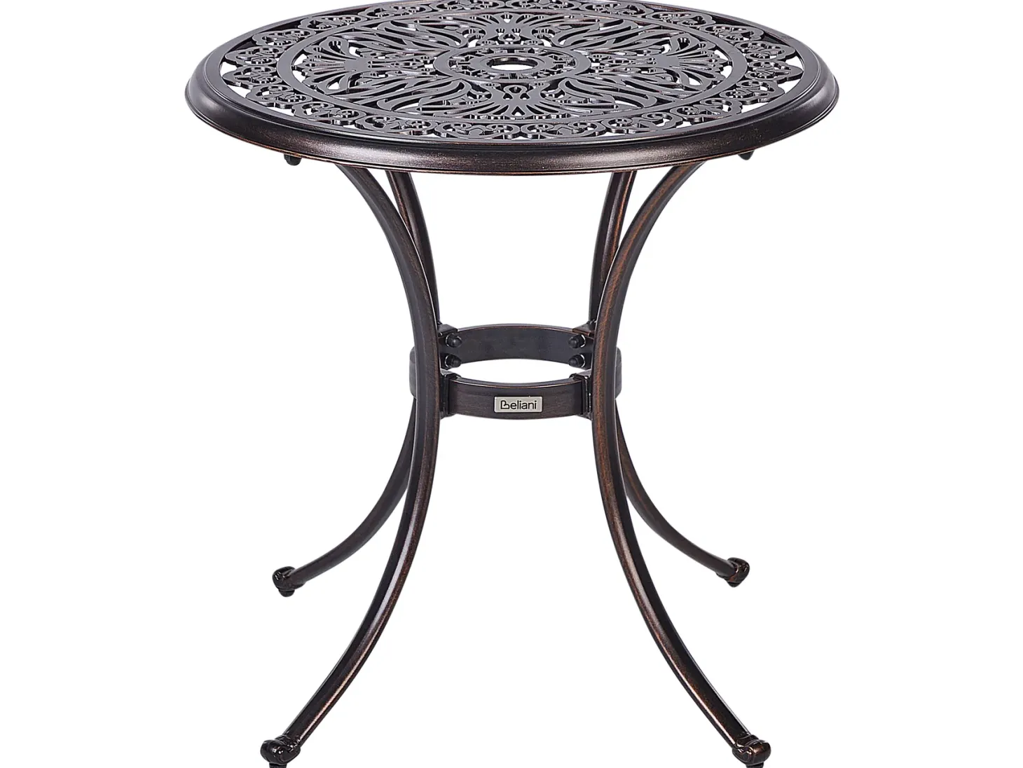 Stolik bistro ANDALO 68 cm 68 cm Metal Brązowy