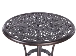 Stolik bistro ANDALO 68 cm 68 cm Metal Brązowy