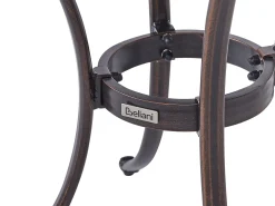 Stolik bistro ANDALO 68 cm 68 cm Metal Brązowy
