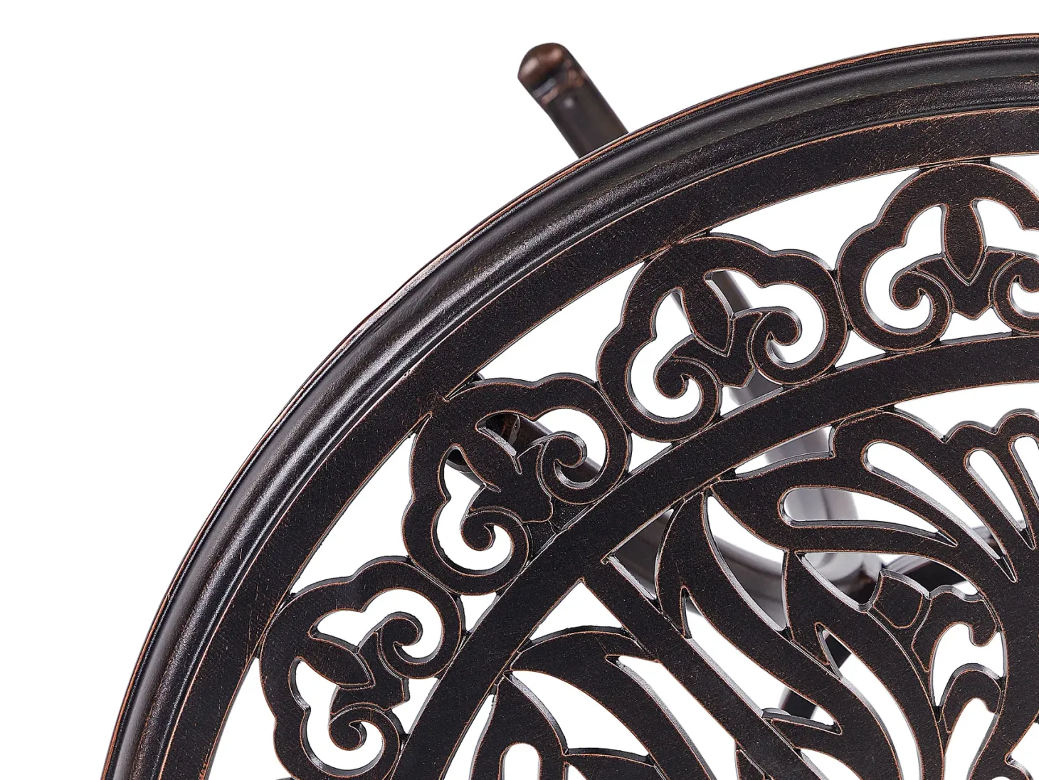 Stolik bistro ANDALO 68 cm 68 cm Metal Brązowy
