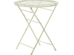 Stolik bistro BIVIO 70 cm 70 cm Metal Jasnozielony