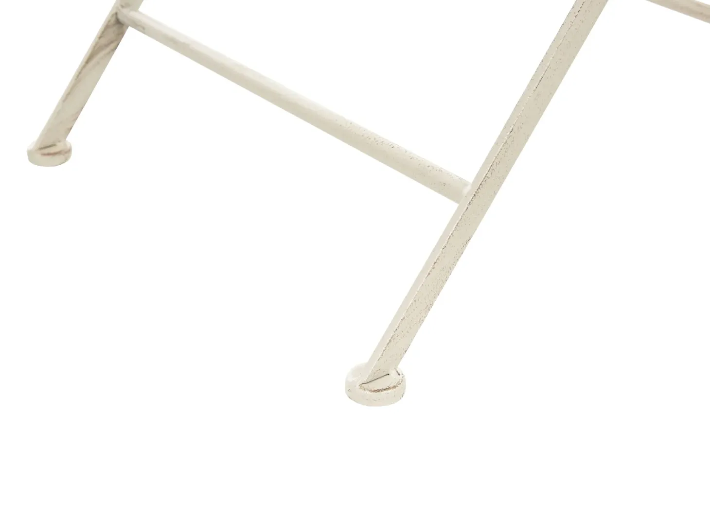 Stolik bistro BIVIO 90 cm 90 cm Metal Złamana biel