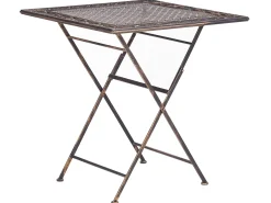 Stolik bistro BORMIO 70 cm 70 cm Metal Czarny