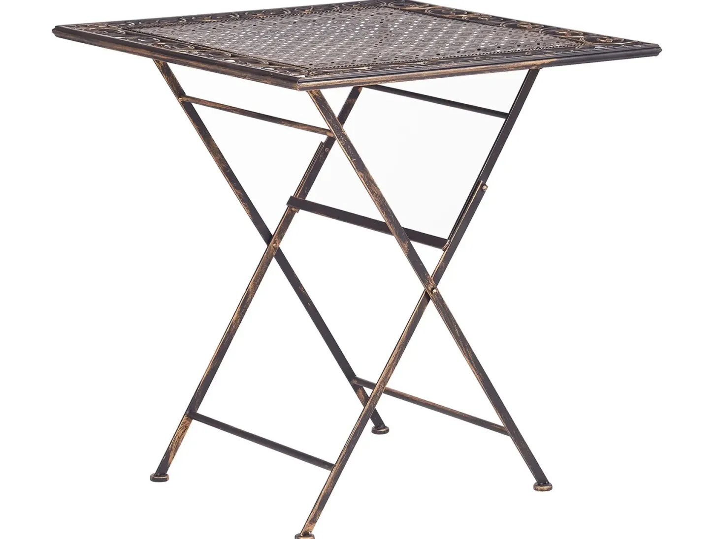 Stolik bistro BORMIO 70 cm 70 cm Metal Czarny