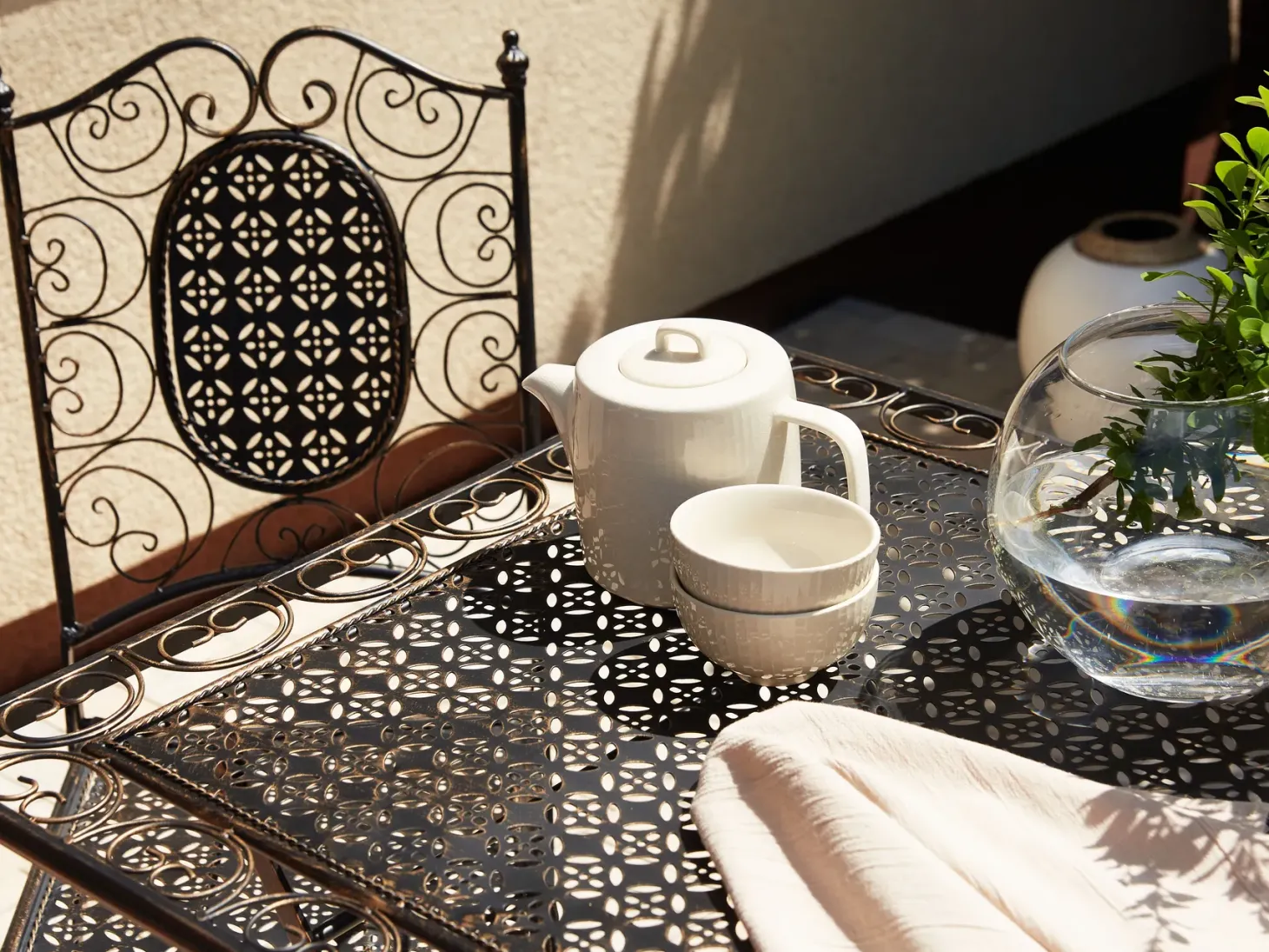 Stolik bistro BORMIO 70 cm 70 cm Metal Czarny