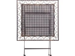 Stolik bistro BORMIO 70 cm 70 cm Metal Czarny