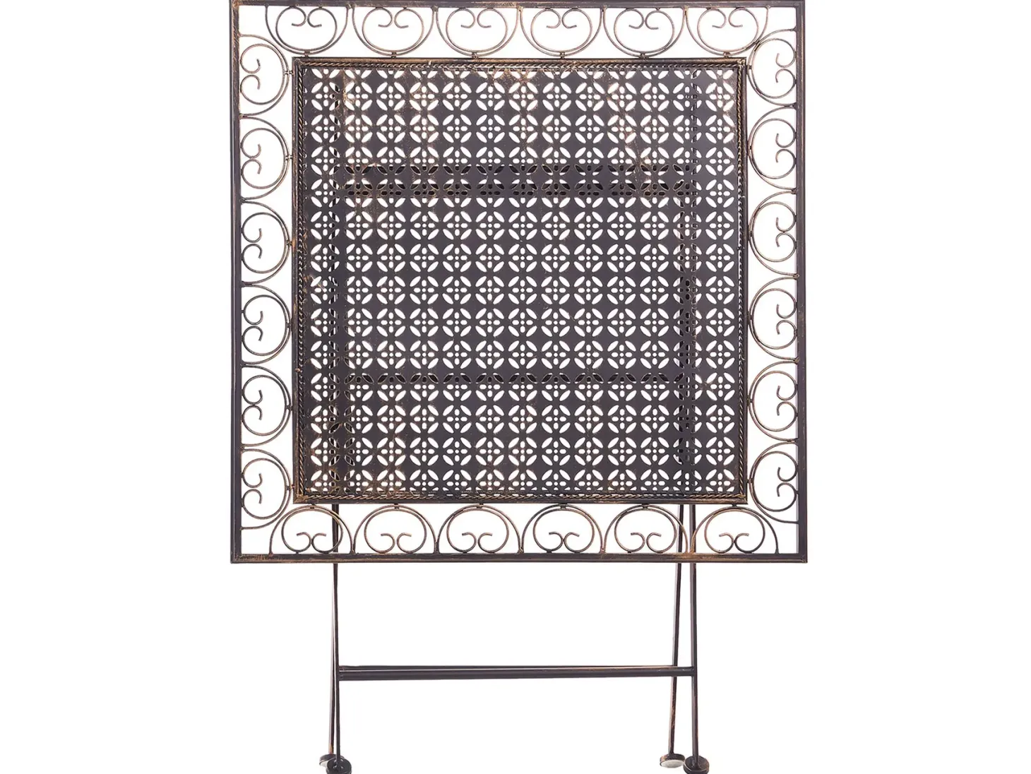 Stolik bistro BORMIO 70 cm 70 cm Metal Czarny