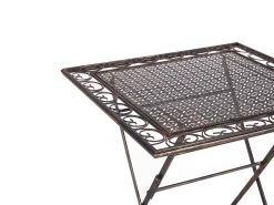Stolik bistro BORMIO 70 cm 70 cm Metal Czarny