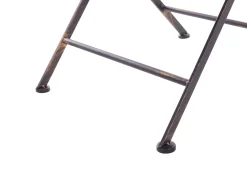 Stolik bistro BORMIO 70 cm 70 cm Metal Czarny