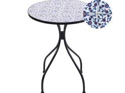Stolik bistro CAMPRENA 60 cm 60 cm Metal Czarny
