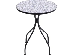Stolik bistro CAMPRENA 60 cm 60 cm Metal Czarny