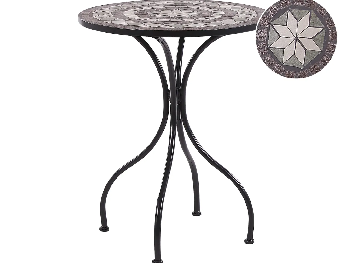 Stolik bistro CARIATI 60 cm 60 cm Czarny