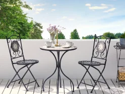 Stolik bistro CARIATI 60 cm 60 cm Czarny