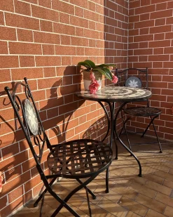Stolik bistro CARIATI 60 cm 60 cm Czarny