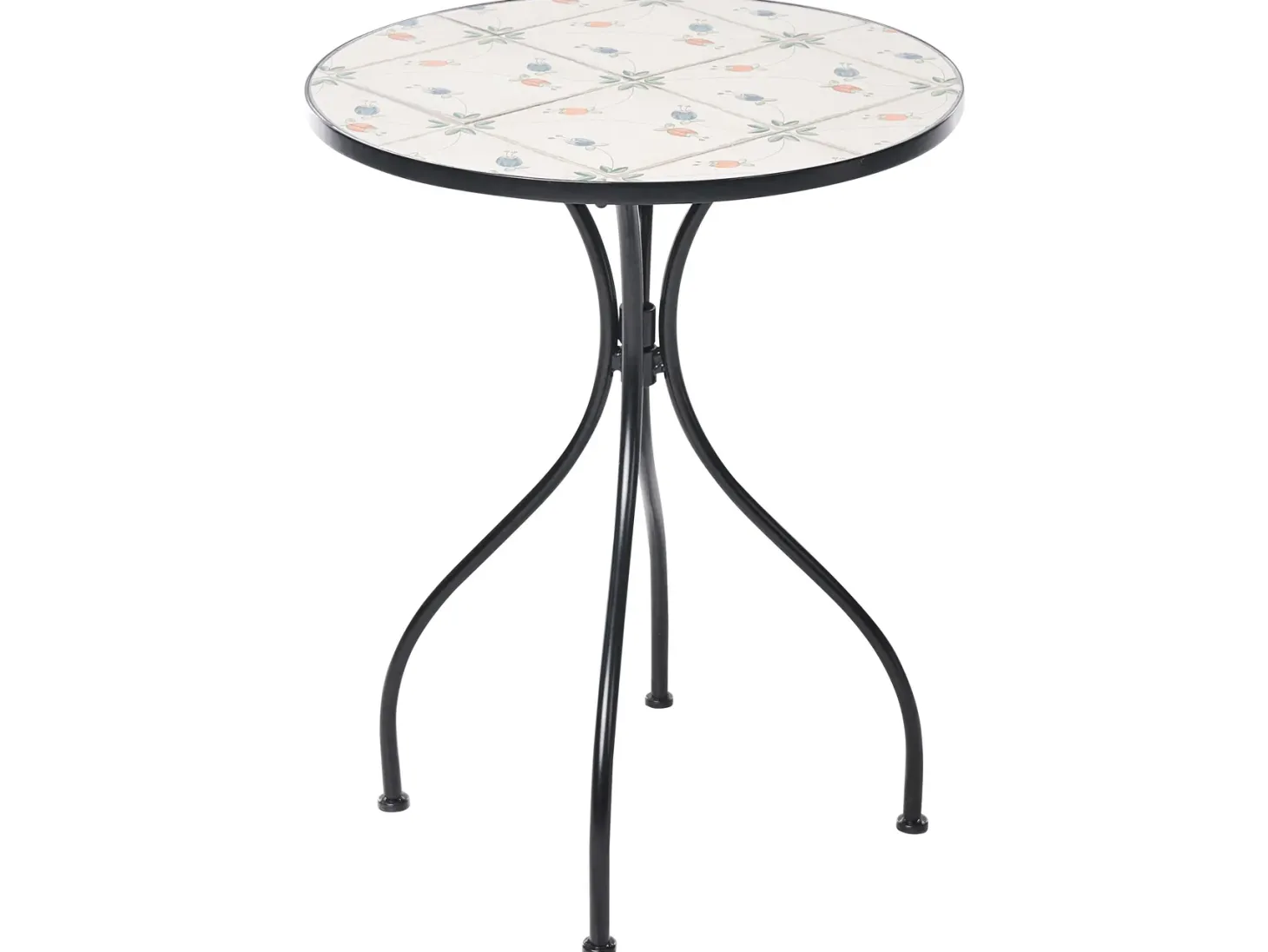 Stolik bistro CARONA 60 cm 60 cm Metal Czarny