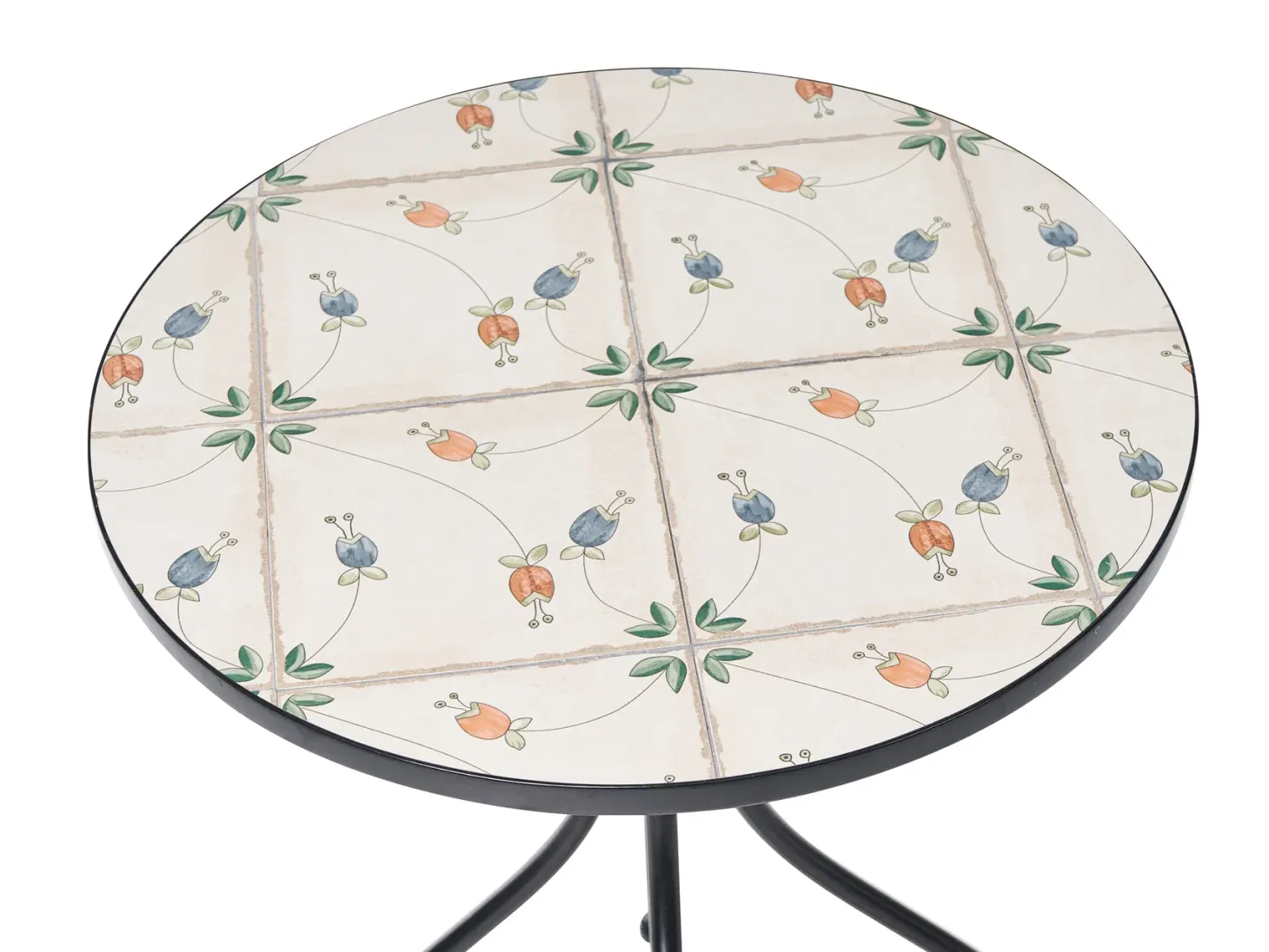 Stolik bistro CARONA 60 cm 60 cm Metal Czarny