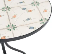 Stolik bistro CARONA 60 cm 60 cm Metal Czarny