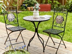 Stolik bistro CARPINO 60 cm 60 cm Czarny