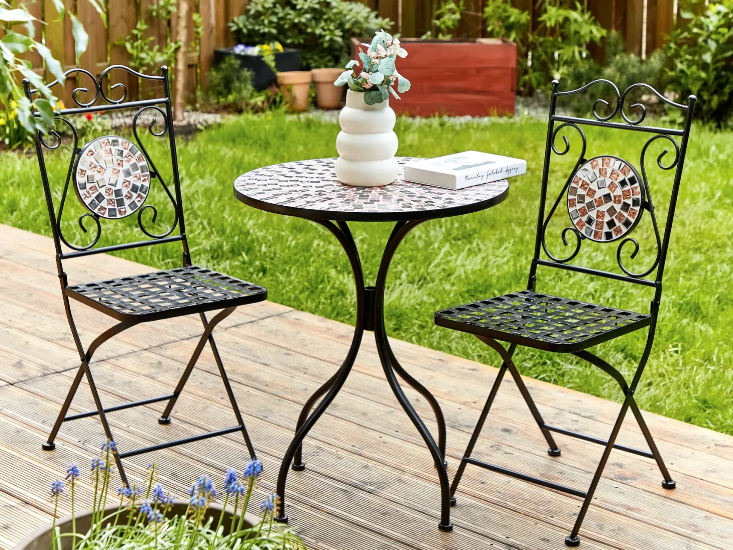 Stolik bistro CARPINO 60 cm 60 cm Czarny