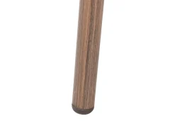 Stolik bistro CASPRI 80 cm 80 cm Szkło Czarny/ biały