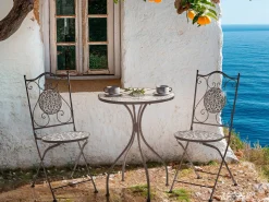 Stolik bistro CHAPECO 60 cm 60 cm Metal Czarny