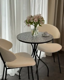 Stolik bistro CHAPECO 60 cm 60 cm Metal Czarny