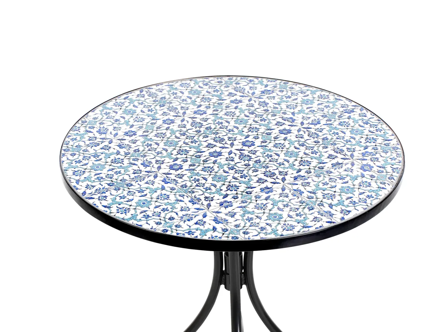 Stolik bistro CHAPECO 60 cm 60 cm Metal Czarny