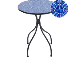 Stolik bistro CIGLIANO 60 cm 60 cm Metal Czarny