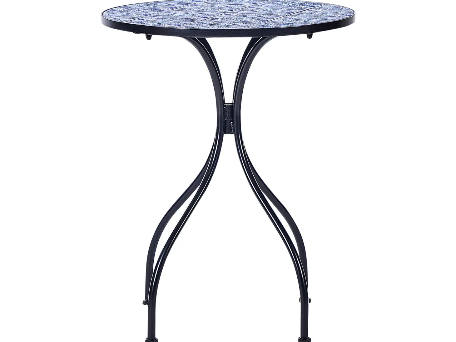 Stolik bistro CIGLIANO 60 cm 60 cm Metal Czarny
