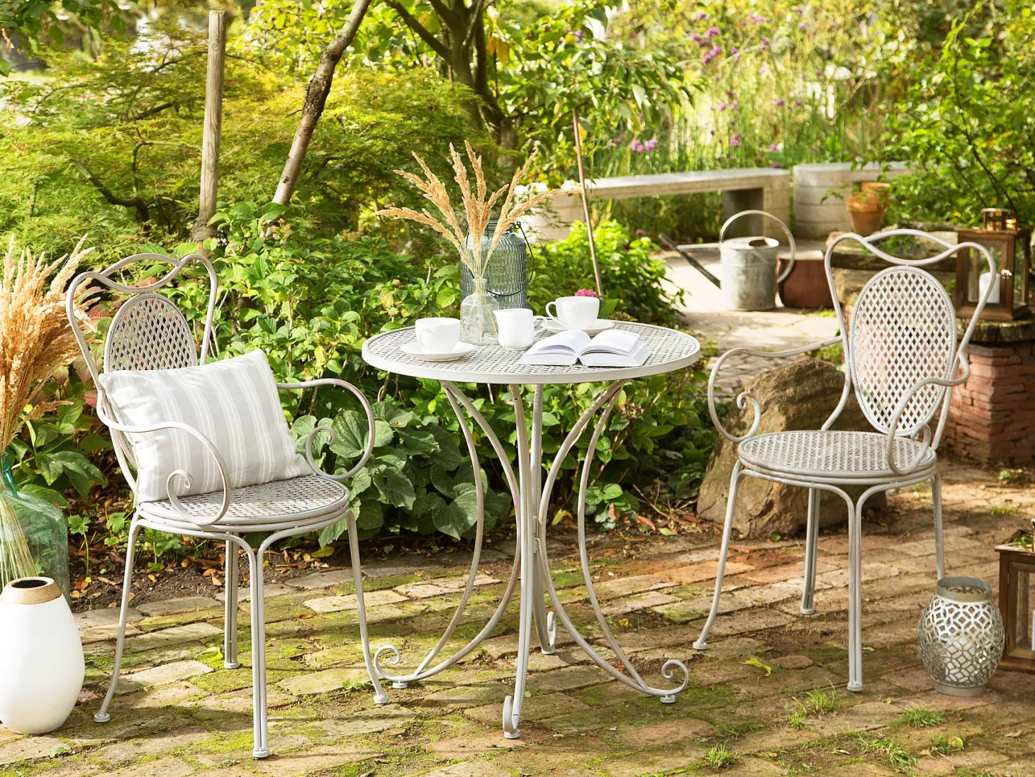 Stolik bistro CILENTO 71 cm 71 cm Metal Szary