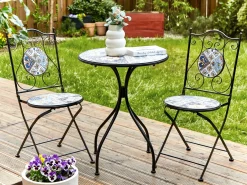 Stolik bistro CIVITA 60 cm 60 cm Metal Czarny