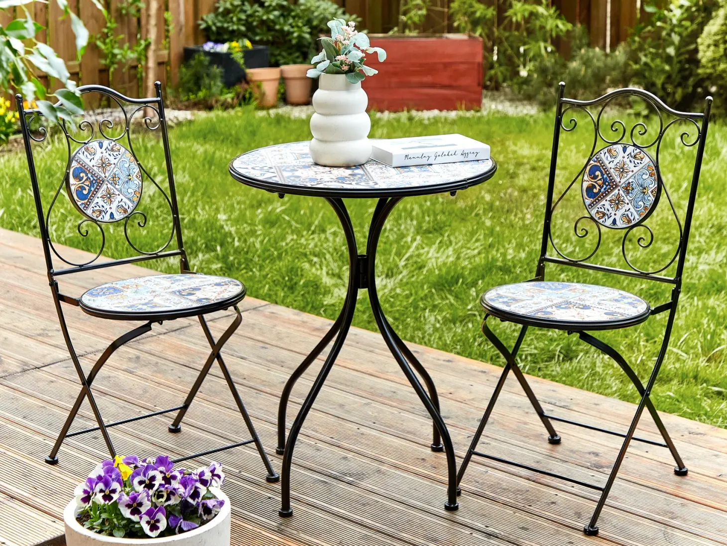 Stolik bistro CIVITA 60 cm 60 cm Metal Czarny