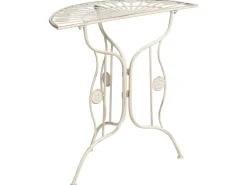 Stolik bistro COGGIA 80 cm 37 cm Metal Jasnobeżowy