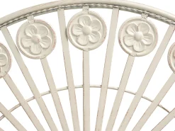 Stolik bistro COGGIA 80 cm 37 cm Metal Jasnobeżowy