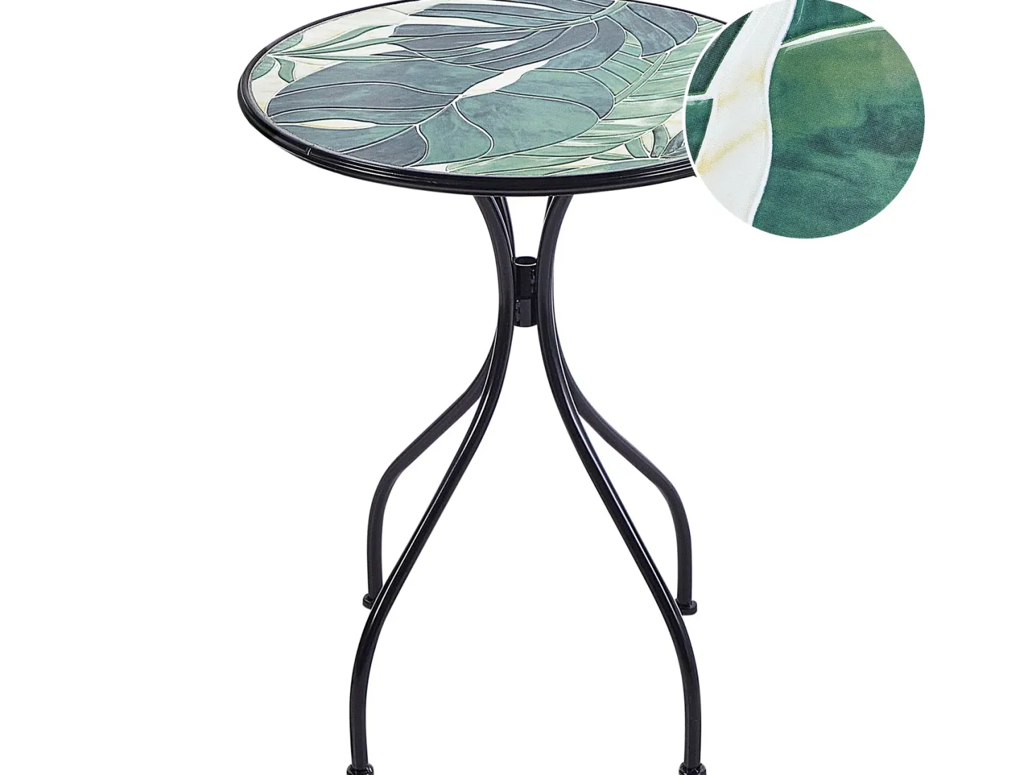 Stolik bistro COZZANA 60 cm 60 cm Metal Czarny