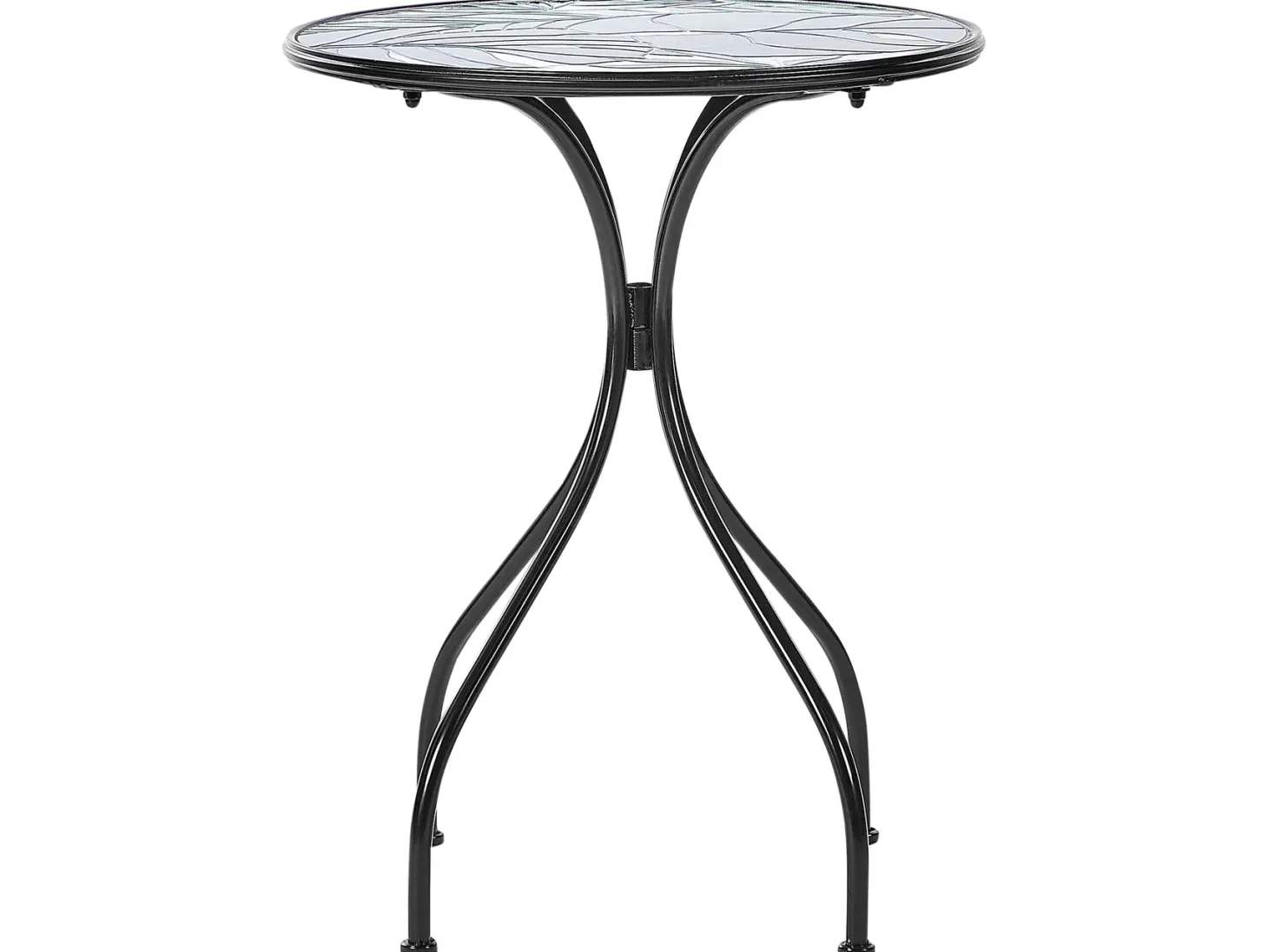 Stolik bistro COZZANA 60 cm 60 cm Metal Czarny