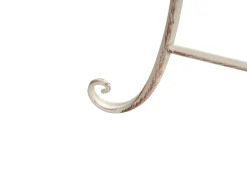 Stolik bistro FOLELLI 80 cm 36 cm Metal Jasnobeżowy