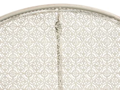 Stolik bistro FOLELLI 80 cm 36 cm Metal Jasnobeżowy