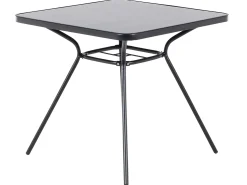 Stolik bistro LIVO 80 cm 80 cm Szkło Czarny