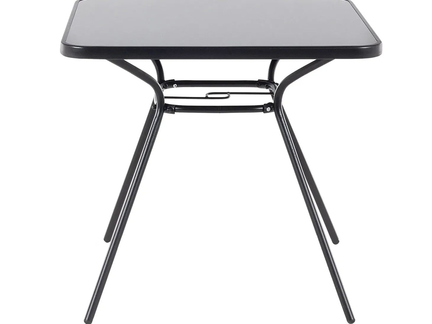 Stolik bistro LIVO 80 cm 80 cm Szkło Czarny